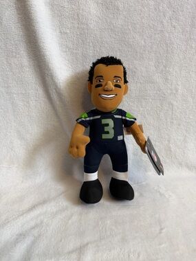 NWT Seattle Seahawks NFL #3 Russell Wilson 10-Inch Plush Doll